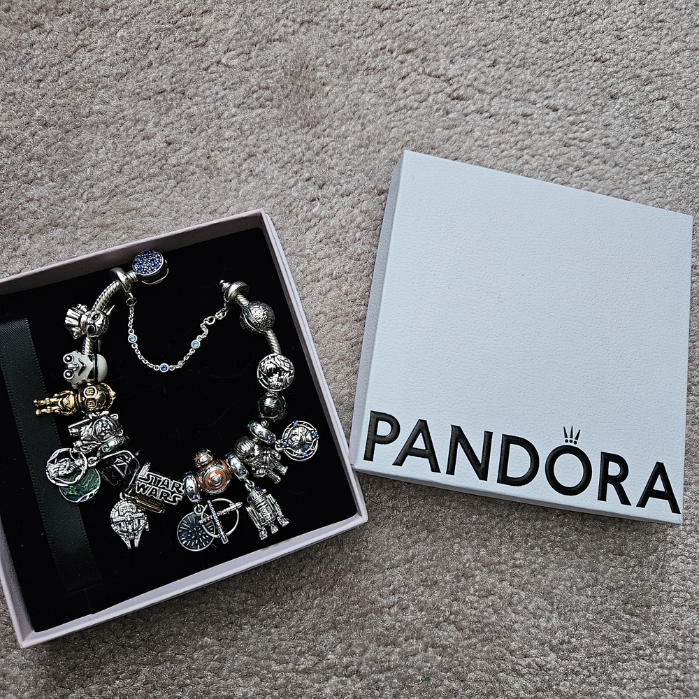 Pandora Star Wars Charm Bracelet Authentic - Picture 2 of 4